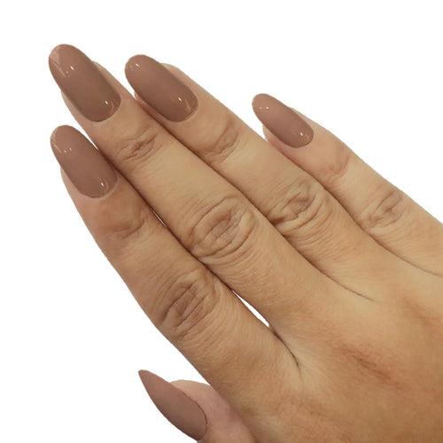 GLOSSY OVAL NAILS (NAIL KIT INCLUDED)