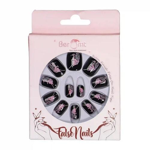 PRINTED BUTTERFLY NAILS- (NAIL KIT INCLUDED)