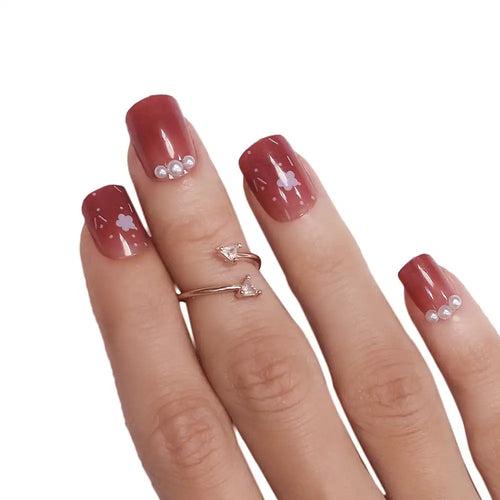 BRIDAL GLITTER NAILS-(NAIL KIT INCLUDED)