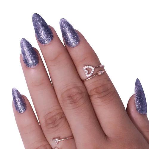 BRIDAL GLITTER NAILS-(NAIL KIT INCLUDED)