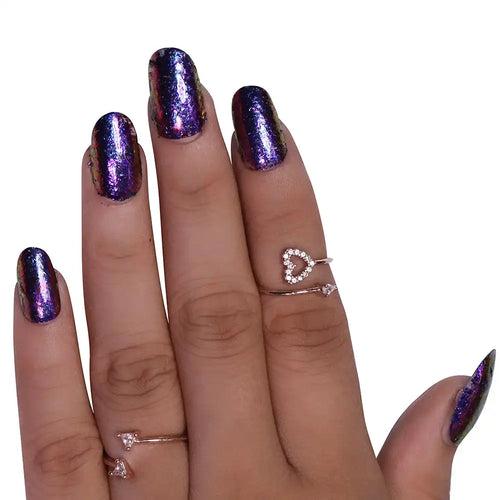 BRIDAL GLITTER NAILS-(NAIL KIT INCLUDED)