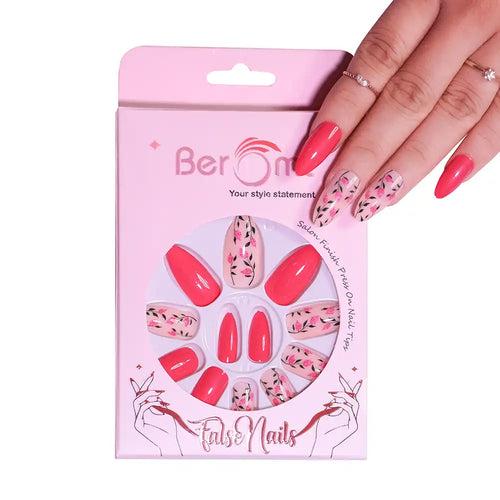 FLOWER PRINTED NAILS - (NAIL KIT INCLUDED)