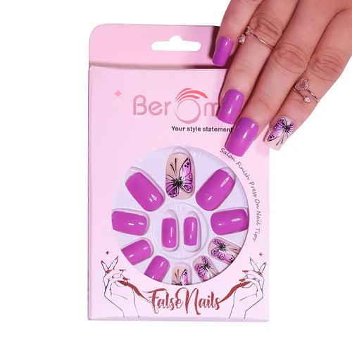 PRINTED BUTTERFLY NAILS- (NAIL KIT INCLUDED)