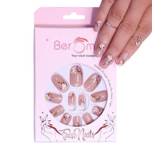 FLOWER PRINTED NAILS - (NAIL KIT INCLUDED)