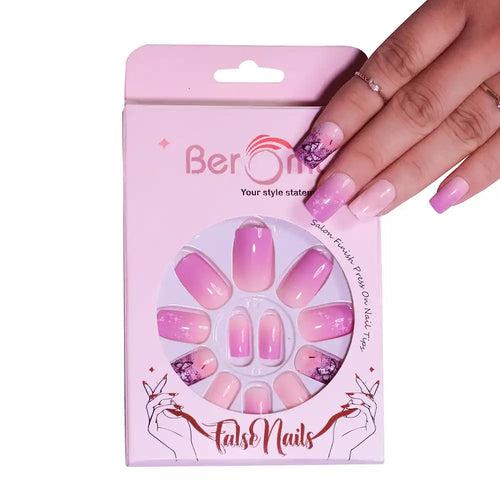 PRINTED BUTTERFLY NAILS- (NAIL KIT INCLUDED)