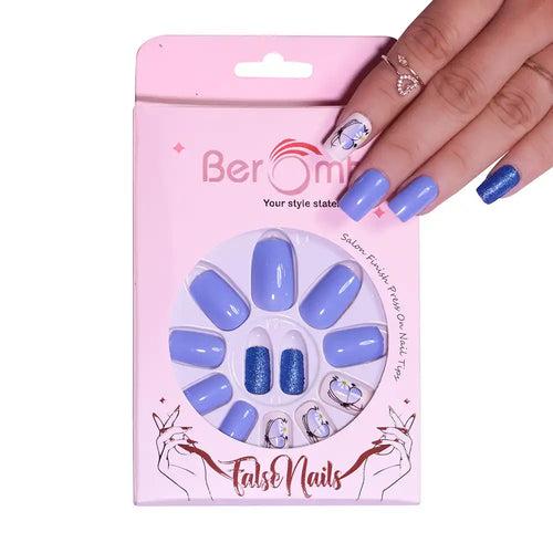 PRINTED BUTTERFLY NAILS- (NAIL KIT INCLUDED)