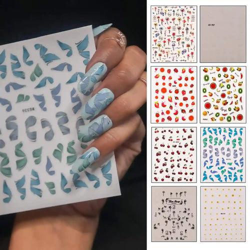 BEROMT NAIL STICKERS (Set of 3 Random Designs per Category)