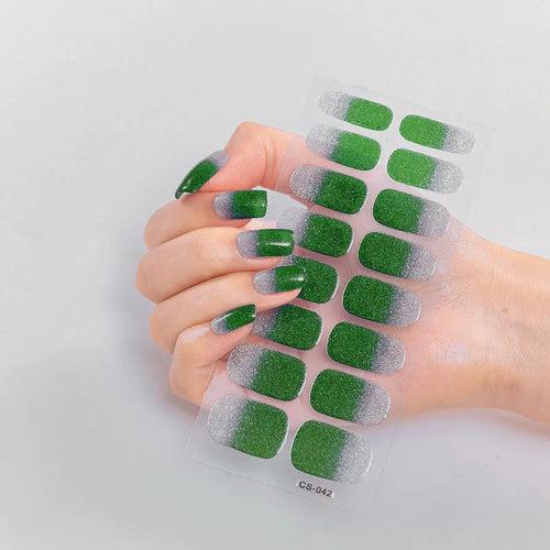 Beromt UV-Free Nail Wraps Semi Glitter