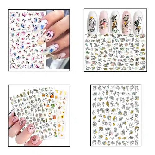 BEROMT NAIL STICKERS (Set of 3 Random Designs per Category)