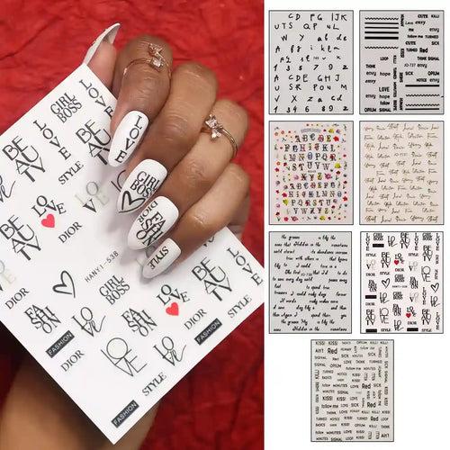 BEROMT NAIL STICKERS (Set of 3 Random Designs per Category)