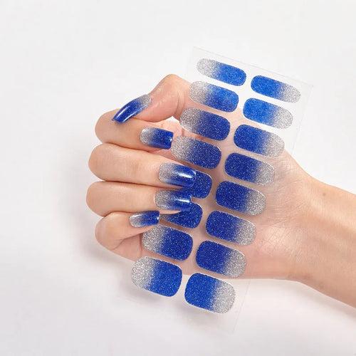 Beromt UV-Free Nail Wraps Semi Glitter