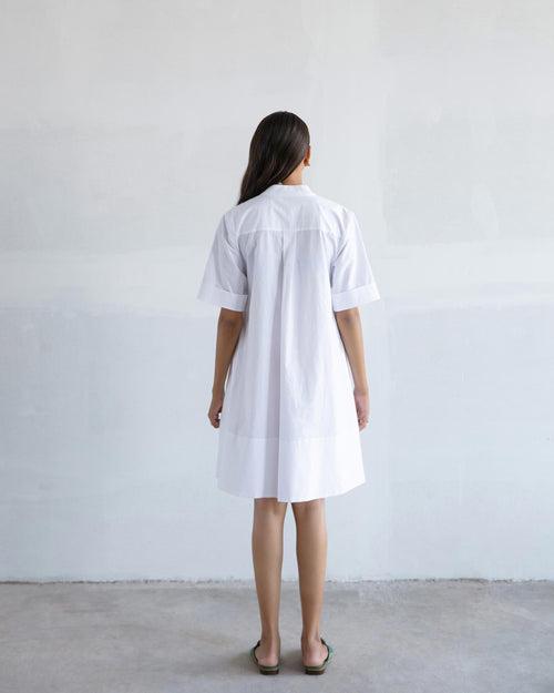 White A-line Dress
