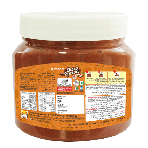 Pure Temptation® Premium Almond Choco Spread Jar 340 g