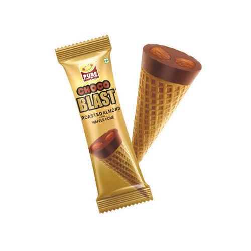 Pure Temptation® Chocoblast - Chocoblast Filled Waffle Cones - Roasted Almond Flavour