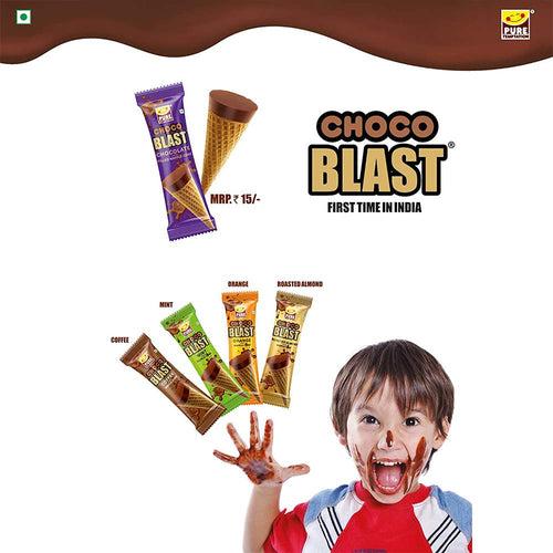 Pure Temptation® Chocoblast - Chocoblast Filled Waffle Cones - Roasted Almond Flavour