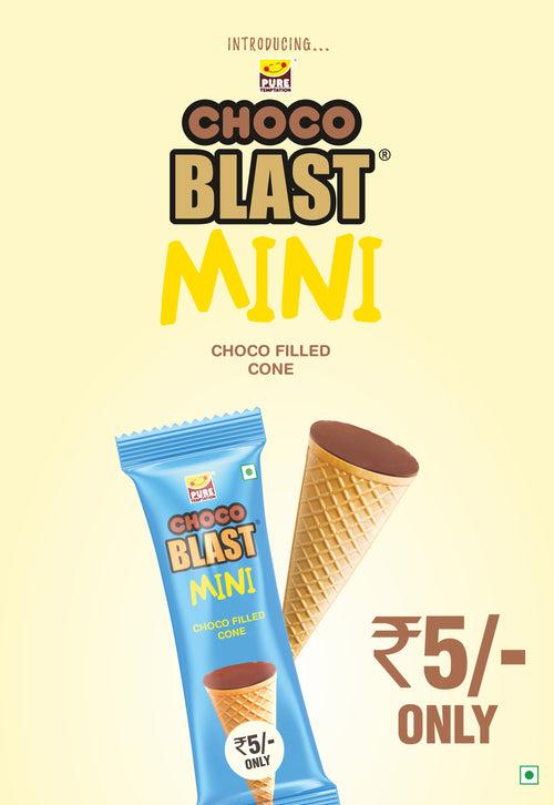 Pure Temptation® Chocoblast - Mini Chocolate Filled Cones - Chocolate Flavour 1x48 pcs pack