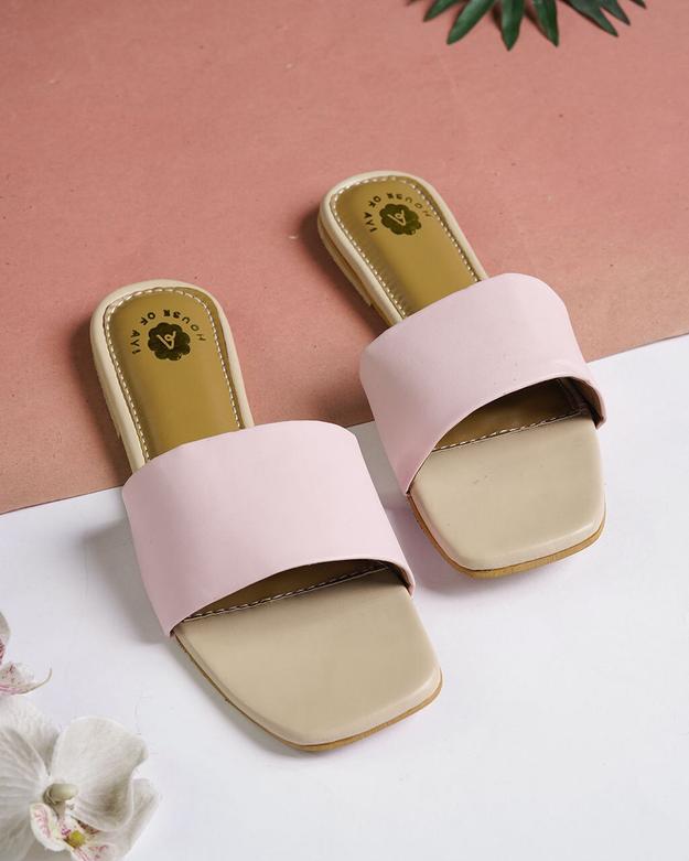 Solid Bubblegum Sandals