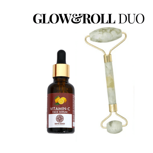 Glow & Roll Duo || Vitamin C Serum & Face Roller