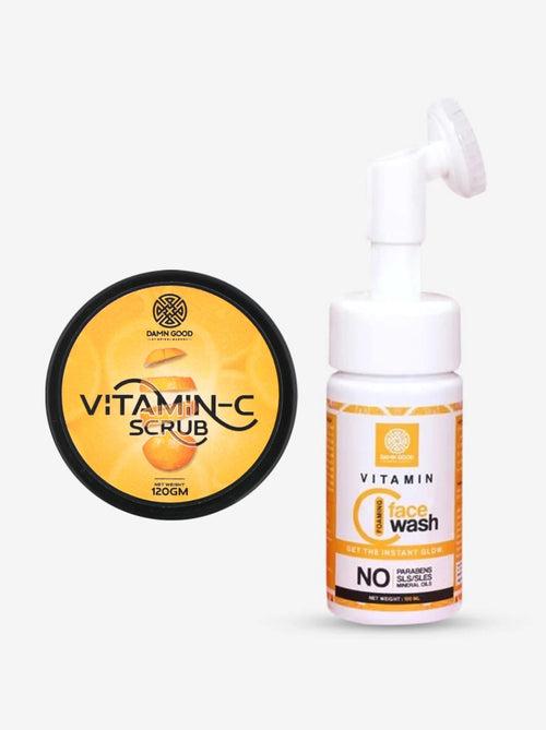 Vitamin C Scrub and Vitamin C Foam Facewash