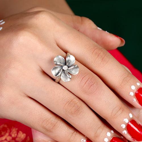 Frangipani Flower Ring