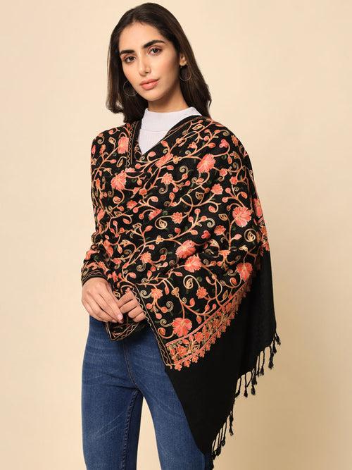 Women Embroidered Stole (Size 71X203 CM)