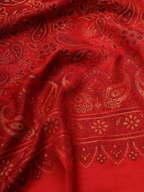 Women’s Red Solid Stole (Size 71X203 CM)