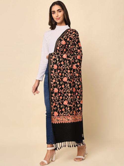 Women Embroidered Stole (Size 71X203 CM)