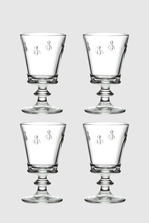 Set Of 4 Wine Glasses Abeille