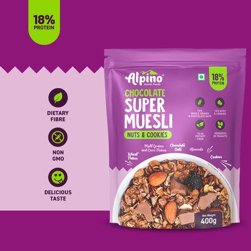 Chocolate Super Muesli Nuts and Cookies