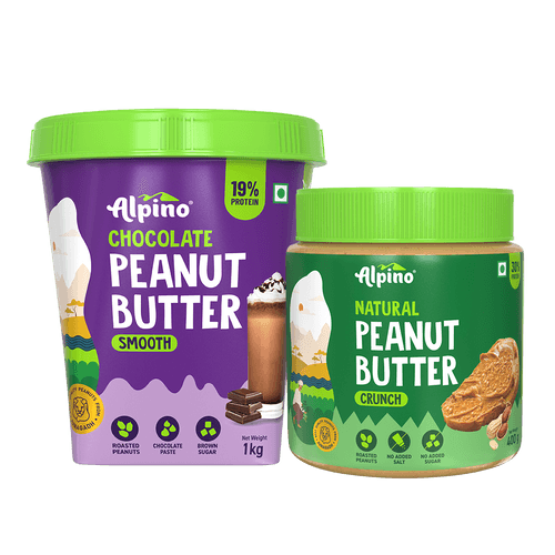 Peanut Butter Combo - Chocolate Smooth 1kg & Natural Crunch 400g - Value Pack