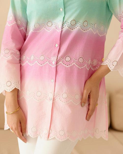 SHADES MULTICOLOR SEA GREEN / RANI SHIRT