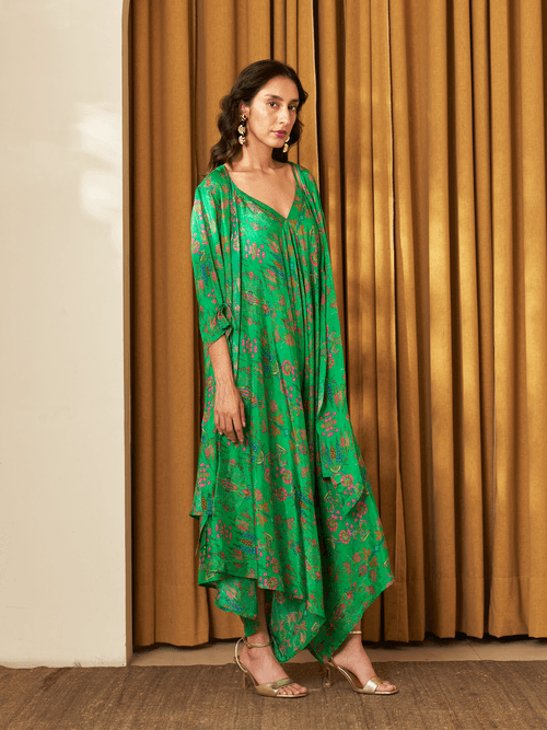 GREEN FARSAAN RYANA JUMPSUIT