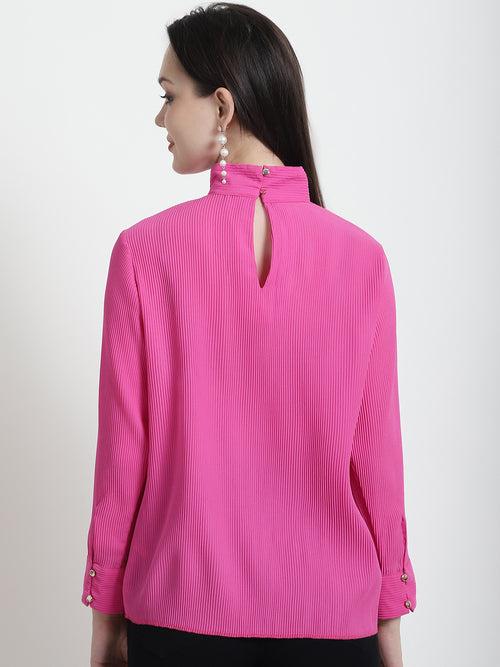 TULE SOLID PINK TOP