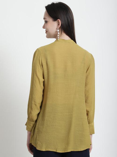 SCALE SOLID MUSTARD SHIRT