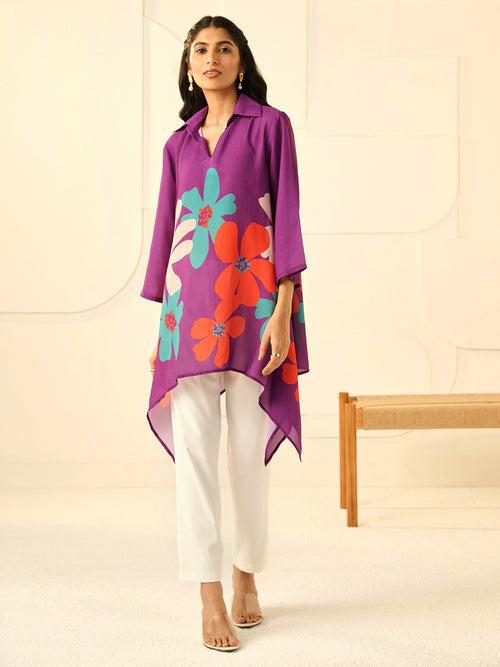 PURPLE COSTA NUR TUNIC