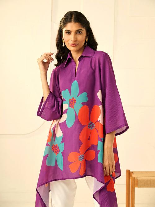 PURPLE COSTA NUR TUNIC