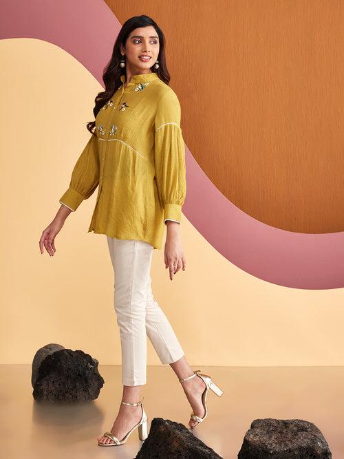 TULEX SOLID MUSTARD SHIRT