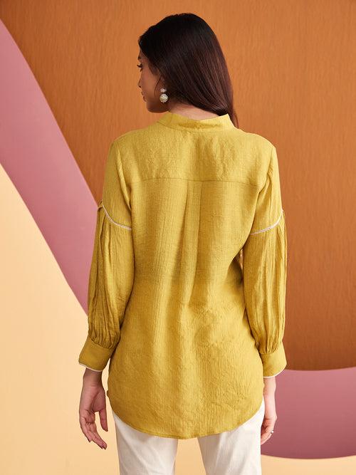 TULEX SOLID MUSTARD SHIRT