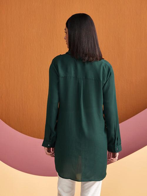 CRYSTALLINE EMERALD GREEN SHIRT