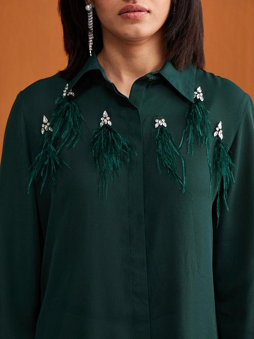 CRYSTALLINE EMERALD GREEN SHIRT