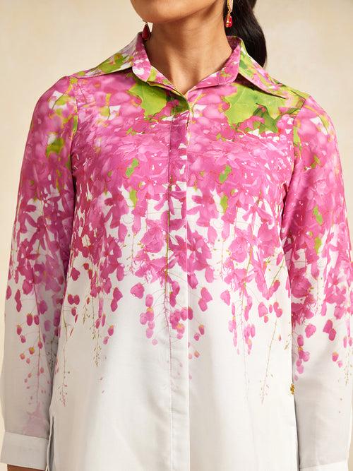 PINK AMALTAS CRYSTALLINE SHIRT