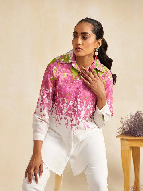 PINK AMALTAS CRYSTALLINE SHIRT