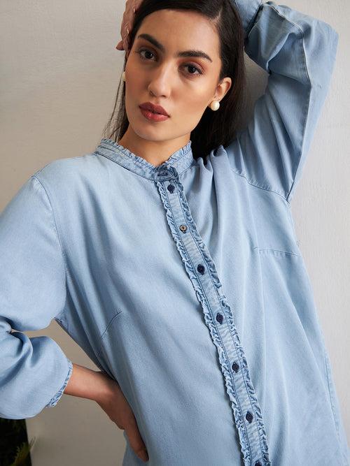 DIME DENIM BLUE SHIRT