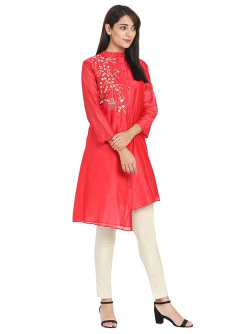 Red Alexi Long Tunic