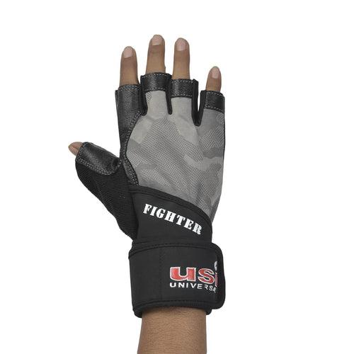 USI Universal Gym Gloves, 733FGY Fighter Fitness Gym Gloves For Men & Women (No return no exchange)