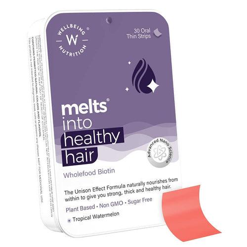 Wellbeing Nutrition Melts Healthy Hair (30 Oral Strips)