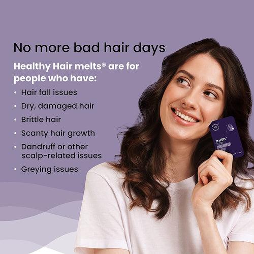 Wellbeing Nutrition Melts Healthy Hair (30 Oral Strips)