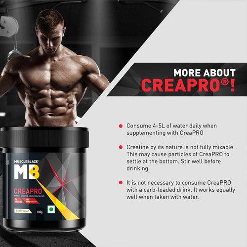 MuscleBlaze CreaPRO Creatine with Creapure Powder from Germany