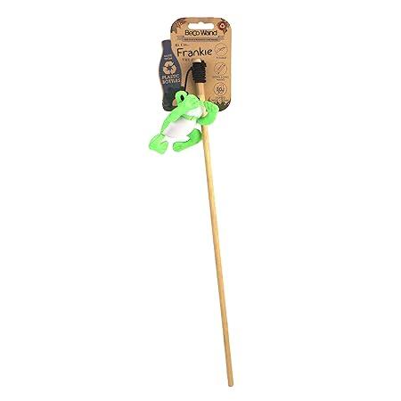 Beco Cat Nip Wand Toy for Cat, Frog, Green