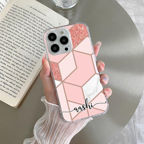 Marble Pink Customize Transparent Silicon Case For Motorola